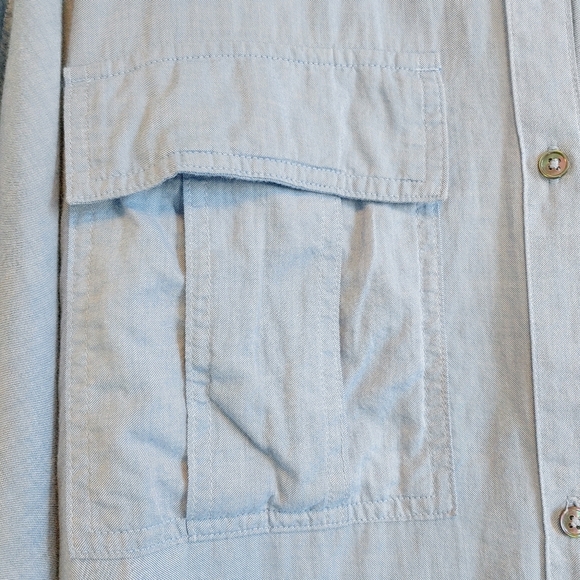 Standard James Perse Womens Light Blue Shirt Dress Minimalist Casual Preppy Sz 3 - Picture 4 of 11